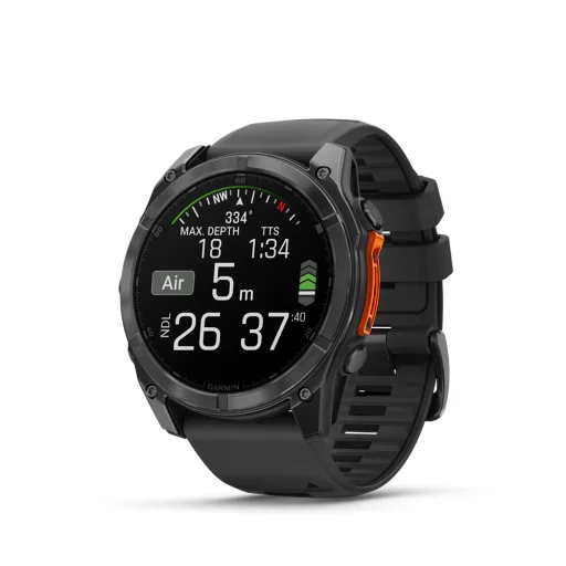 GARMIN fenix 8, Slate grey w/Black Silicone Band, 51 mm - 2