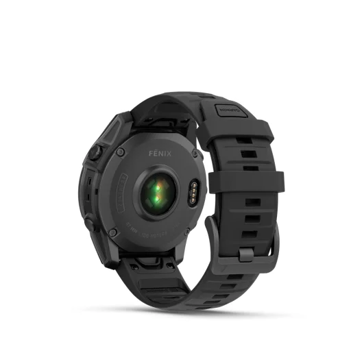 GARMIN fenix E, Slate grey Steel w/Black Silicone Band, 47 mm - 5