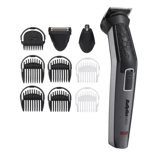 BaByliss MT727E Carbon Titanium 10az1-ben, arc- és testszőrtelenítő készlet, kék - 2