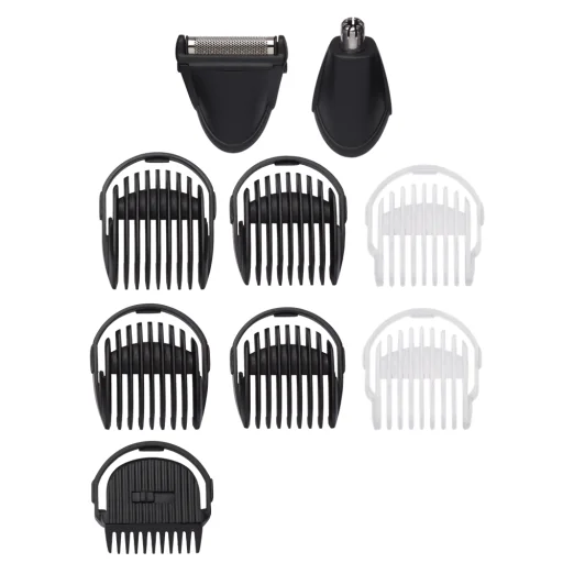 BaByliss MT727E Carbon Titanium 10az1-ben, arc- és testszőrtelenítő készlet, kék - 3