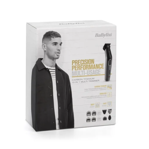 BaByliss MT727E Carbon Titanium 10az1-ben, arc- és testszőrtelenítő készlet, kék - 5