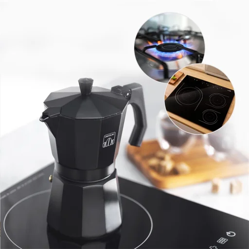 CECOTEC Mokclassic 900 Black - kotyogós kávéfőző / 01668 - 4