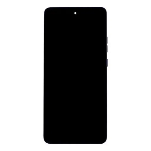 Motorola G86 LCD kijelző + érintőpanel + előlap fekete (Spellbound) (szervizcsomag) - 1