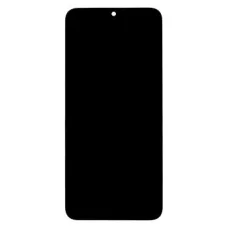 LCD kijelző + Érintőképernyős egység + Előlap + Töltőpanel Samsung A057 Galaxy A05s Fekete (Service Pack)