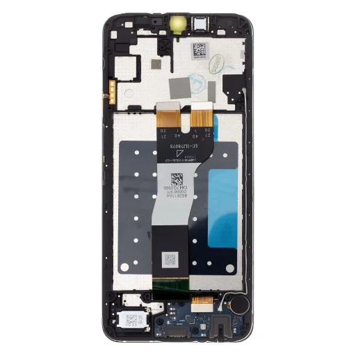 LCD kijelző + Érintőképernyős egység + Előlap + Töltőpanel Samsung A057 Galaxy A05s Fekete (Service Pack) - 2