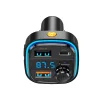 Bluetooth FM Transmitter és Autós Töltő Blue Power BPBCC08, 2 x USB-A - 1 x USB C - 1 x microSD, fekete - 4