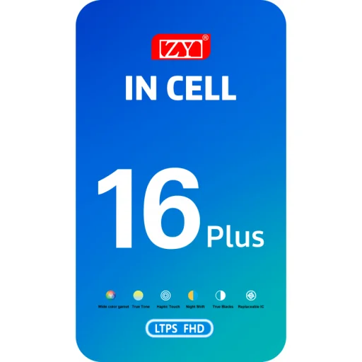 LCD kijelző modul ZY Apple iPhone 16 Plus készülékhez, In-Cell verzió, fekete - 2