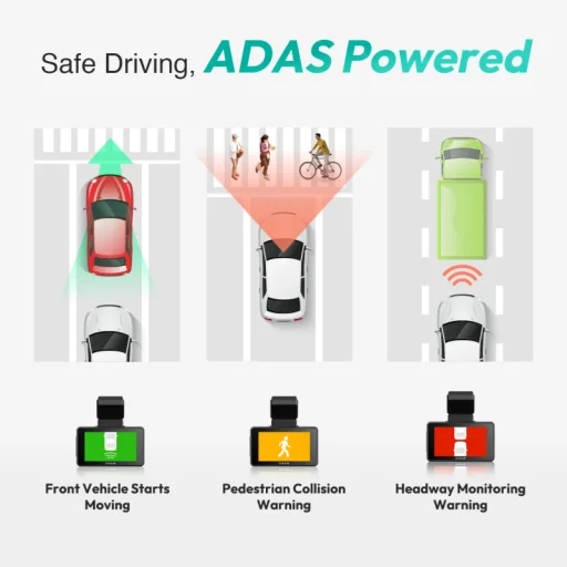 Dash + Hátsó Kamera Botslab G500H Pro, 3K, GPS, Wi-Fi, 3 hüvelykes LCD, Fekete 2A22Z-G580H - 3