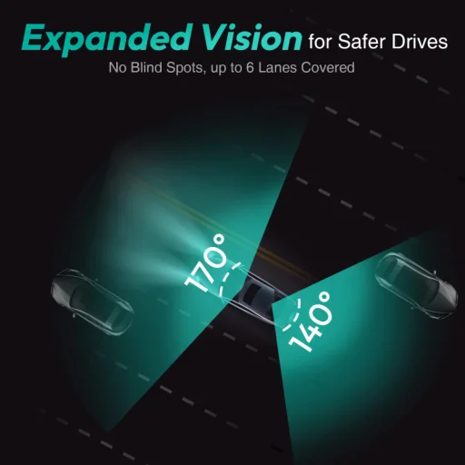 Dash + Hátsó Kamera Botslab G980H, 4K, GPS, Wi-Fi, 2.45 hüvelykes LCD, Fekete - 12