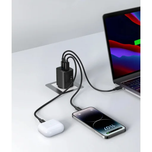 Hálózati töltő Anker 336, 67W, 3.25A, 1 x USB-A - 2 x USB-C, Fekete A2674G11 - 4