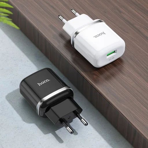 Hálózati USB-A töltő adapter Hoco N3, 18W, 3A, 1 x USB-A, Fekete - 4