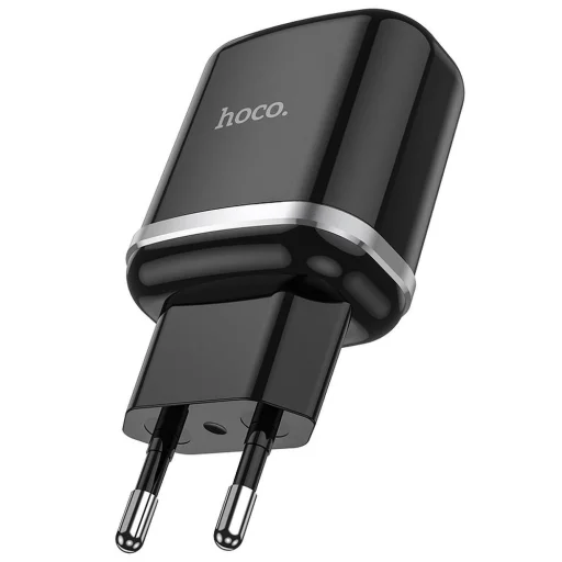 Hálózati USB-A töltő adapter Hoco N3, 18W, 3A, 1 x USB-A, Fekete - 1