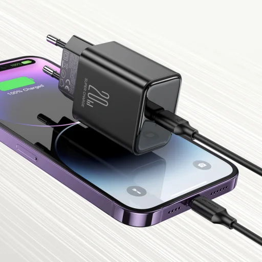 Fali töltő Joyroom JR-TCF06, 20W, 3A, 1 x USB-C, Fekete - 2