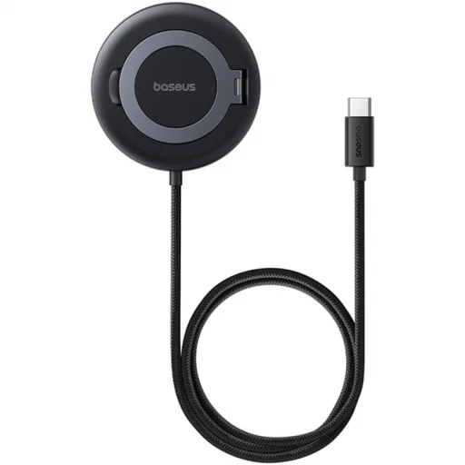 Baseus Simple Mini4 vezeték nélküli töltő, 15W, 1.67A, fekete - 1