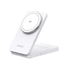 Wireless Charger UGREEN W706 2in1 töltőállomás, 20W, 1.67A, Fehér