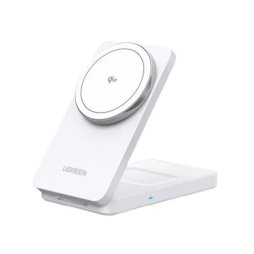 Wireless Charger UGREEN W706 2in1 töltőállomás, 20W, 1.67A, Fehér - 1
