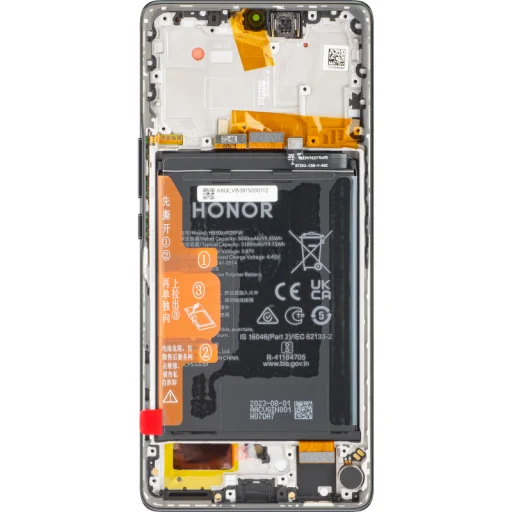 LCD kijelző modul Honor Magic5 Lite-hez, akkumulátorral, éjfekete - 3