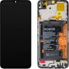 LCD kijelző modul Honor X5 Plus / X6a készülékhez, akkumulátorral, fekete