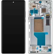 Motorola Edge 30 Ultra LCD kijelző modul, Starlight White