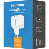 Fali Töltő Blue Power BC111A, 30W, 3A, 1 x USB-A - 1 x USB-C, Fehér thumbnail