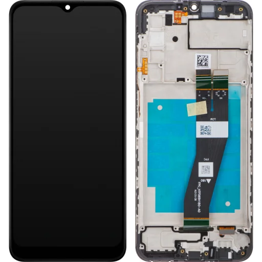 Samsung Galaxy A03s A037, G Verzió, Fekete LCD Kijelző Modul - 1