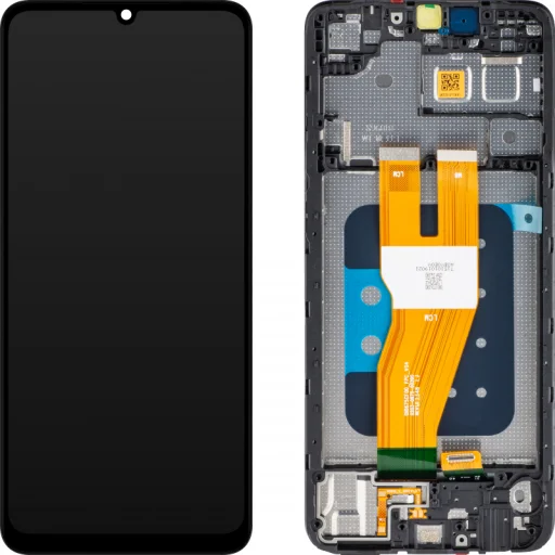 LCD kijelző modul Samsung Galaxy A05 A055, fekete - 1