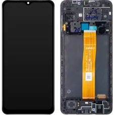 LCD kijelző modul Samsung Galaxy A12 A125 készülékhez, fekete