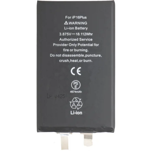 Akkumulátor Apple iPhone 16 Plus-hoz, BMS Flex nélkül - 1