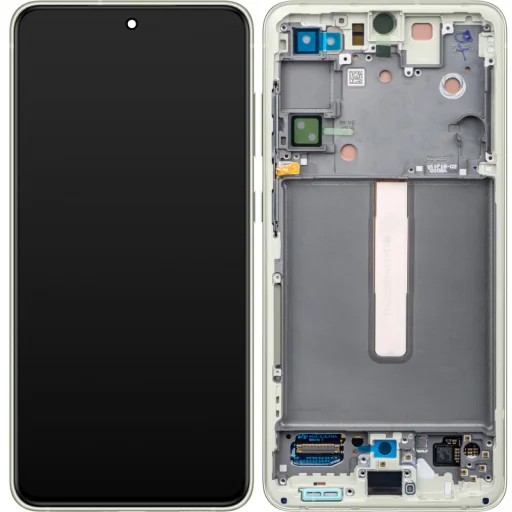 Samsung Galaxy S21 FE 5G G990 LCD Kijelző Modul, Zöld - 1