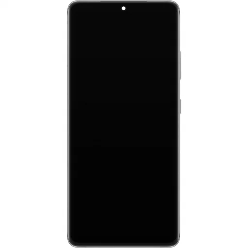 LCD Kijelző Modul Samsung Galaxy S21 Ultra 5G G998-hoz, kamera nélkül, Ezüst - 2