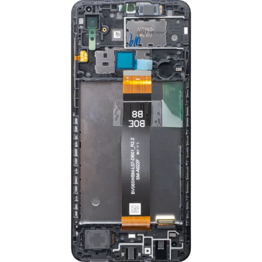 Samsung Galaxy A02 A022 fekete LCD kijelző modul - 3