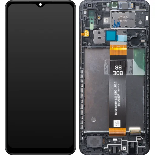 Samsung Galaxy A02 A022 fekete LCD kijelző modul - 1
