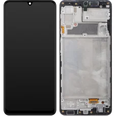 LCD kijelző modul Samsung Galaxy A22 A225 fekete