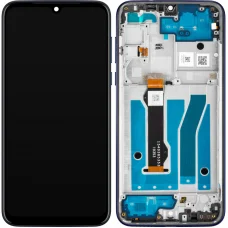 Motorola Moto G8 Plus LCD kijelző modul, sötétkék