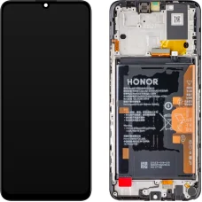 LCD kijelző modul Honor X7a, akkumulátorral, Éjfekete