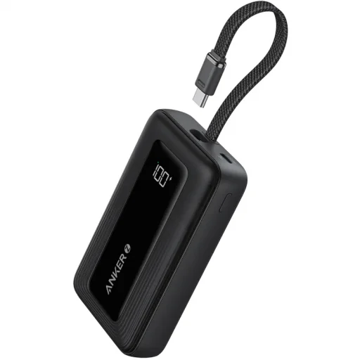 Anker Zolo, 10000mAh, 30W, QC + PD, Fekete powerbank - 1