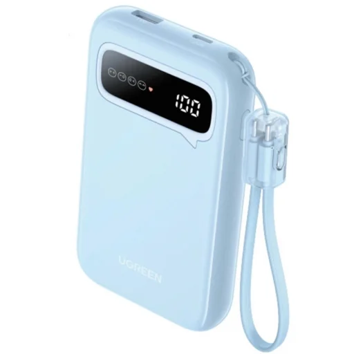 Powerbank UGREEN PB522, 10000mAh, 20W, QC + PD, Kék - 2