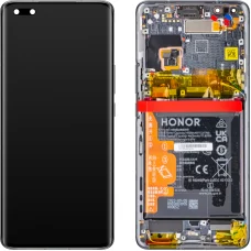 LCD kijelző modul Honor Magic4 Pro-hoz, akkumulátorral, fekete