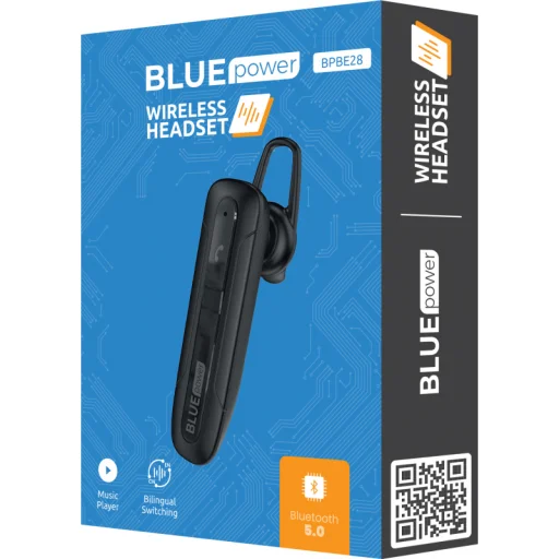 Handsfree Bluetooth Blue Power BPBE28, Fekete - 4