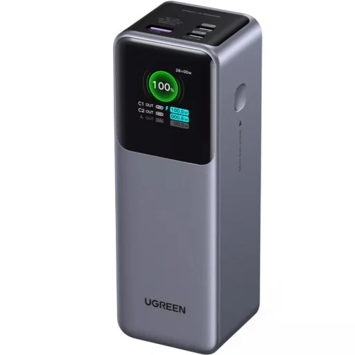 Powerbank UGREEN PB722, 25000mAh, 200W, QC + PD, Szürke - 1