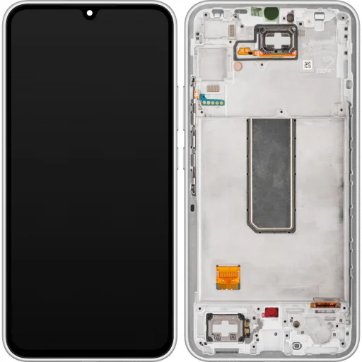 Samsung Galaxy A34 A346 ezüst színű LCD kijelző modul - 1