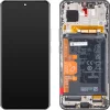 LCD Kijelző Modul Honor 90-hez, akkumulátorral, Éjfekete színben,