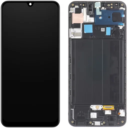 LCD kijelző modul Samsung Galaxy A50s A507, fekete - 1