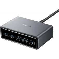 Anker Prime asztali töltő, 200W, 3A, 2 x USB-A - 4 x USB-C, Fekete