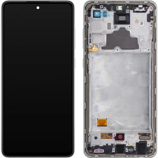 LCD kijelző modul Samsung Galaxy A72 A725 / A72 5G A726, fehér - 1