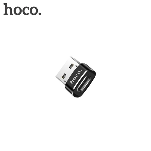 USB-C to USB-A Adapter Hoco UA6, Fekete - 2
