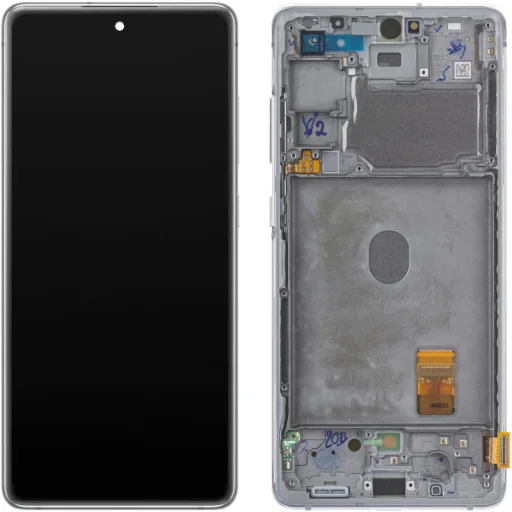 LCD Kijelző Modul Samsung Galaxy S20 FE 5G G781-hez, Fehér - 1