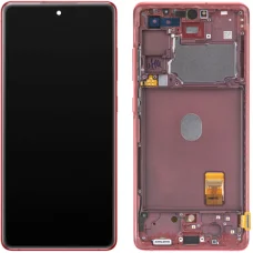 LCD kijelző modul Samsung Galaxy S20 FE G780, piros,