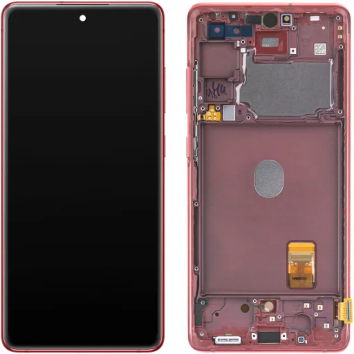 LCD kijelző modul Samsung Galaxy S20 FE G780, piros, - 1
