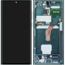 LCD kijelző modul Samsung Galaxy S22 Ultra 5G S908, zöld